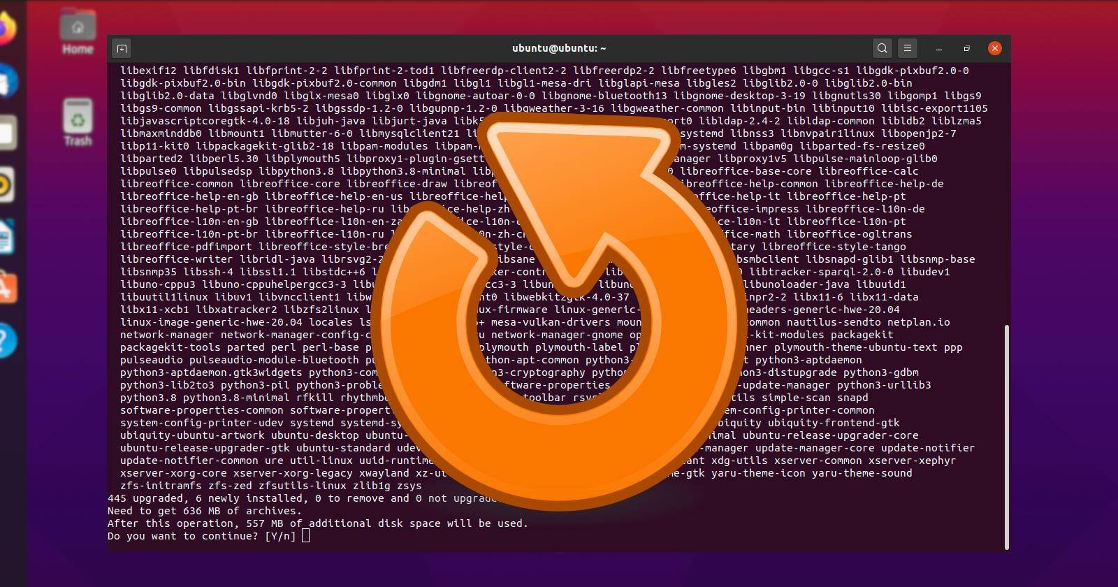 Обновление Ubuntu через терминал