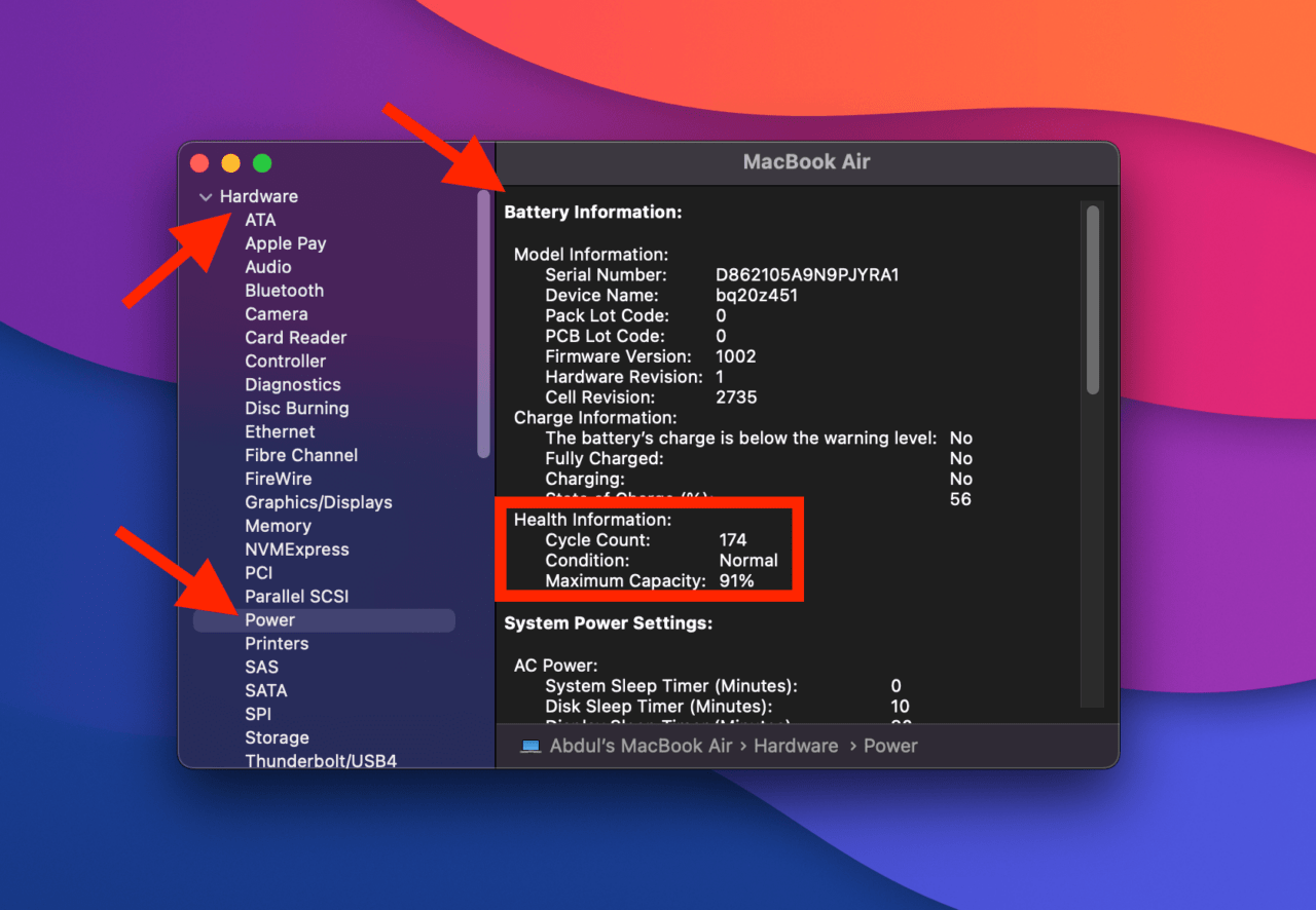 Battery Health Info Mac