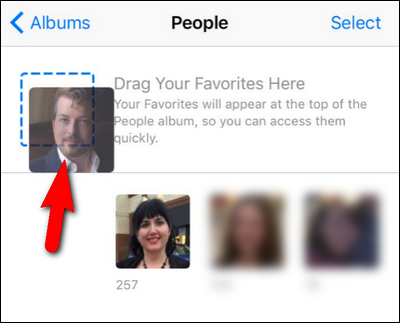 Перенос карточки человека в область избранных