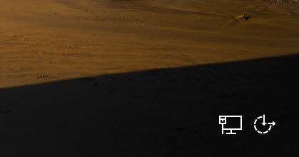 Экран входа без кнопки питания