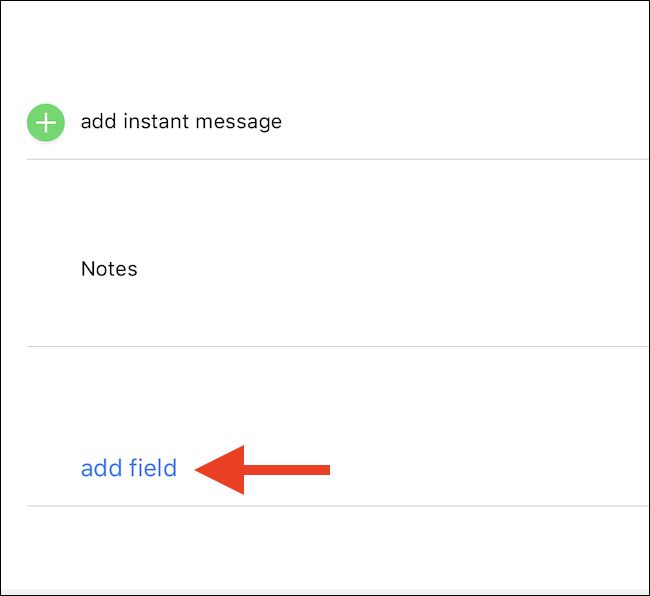 Tap Add Field