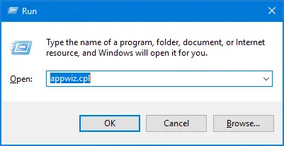 Image montrant l'interface de désinstallation d'un logiciel antivirus dans le Panneau de configuration