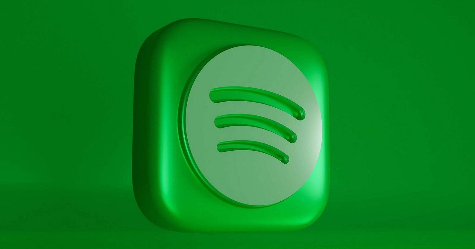 Логотип Spotify на зелёном фоне