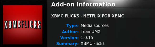Netflix в XBMC: настройка XBMC Flicks