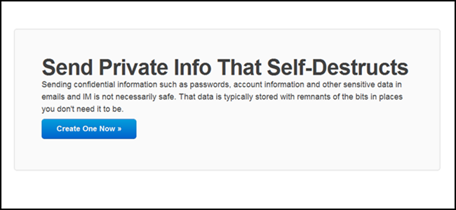 Самоуничтожающиеся ссылки по электронной почте