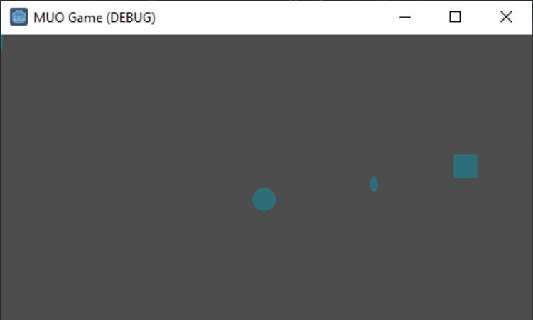 сцена врага и игрока с пулей