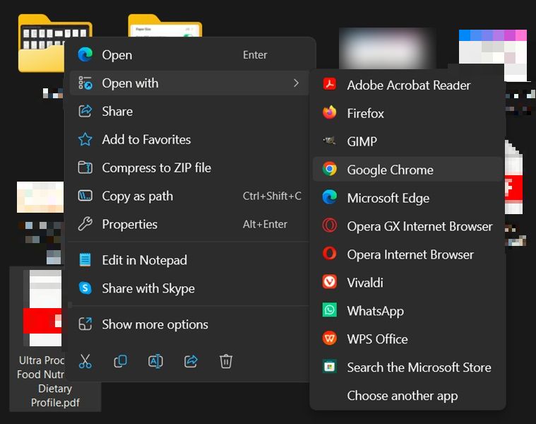 Открытие PDF в браузере Windows