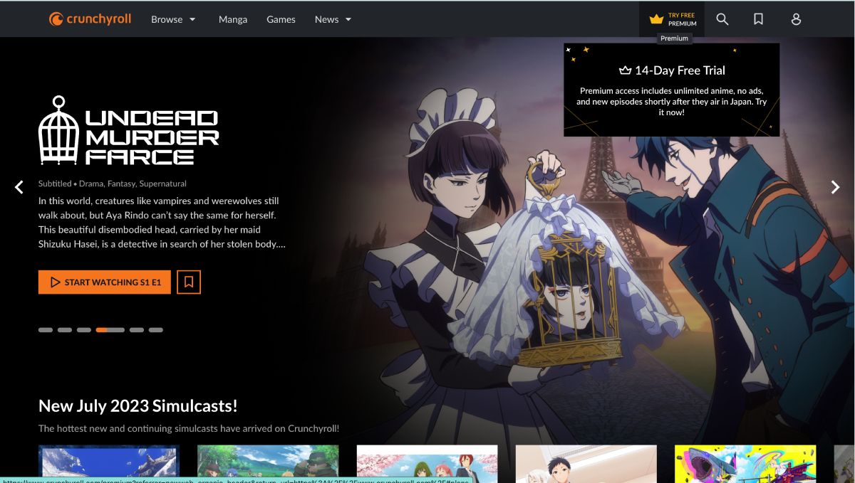 Кнопка начать бесплатный пробный период