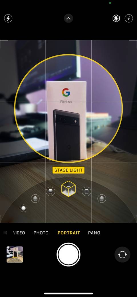 Съёмка в портретном режиме в приложении Камера iOS