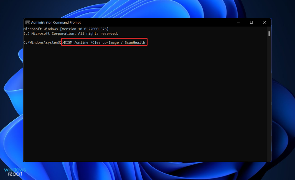 Выполнение команды DISM в командной строке Windows
