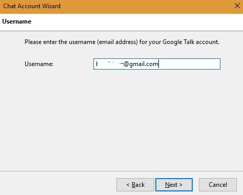 Google Talk Account Thunderbird