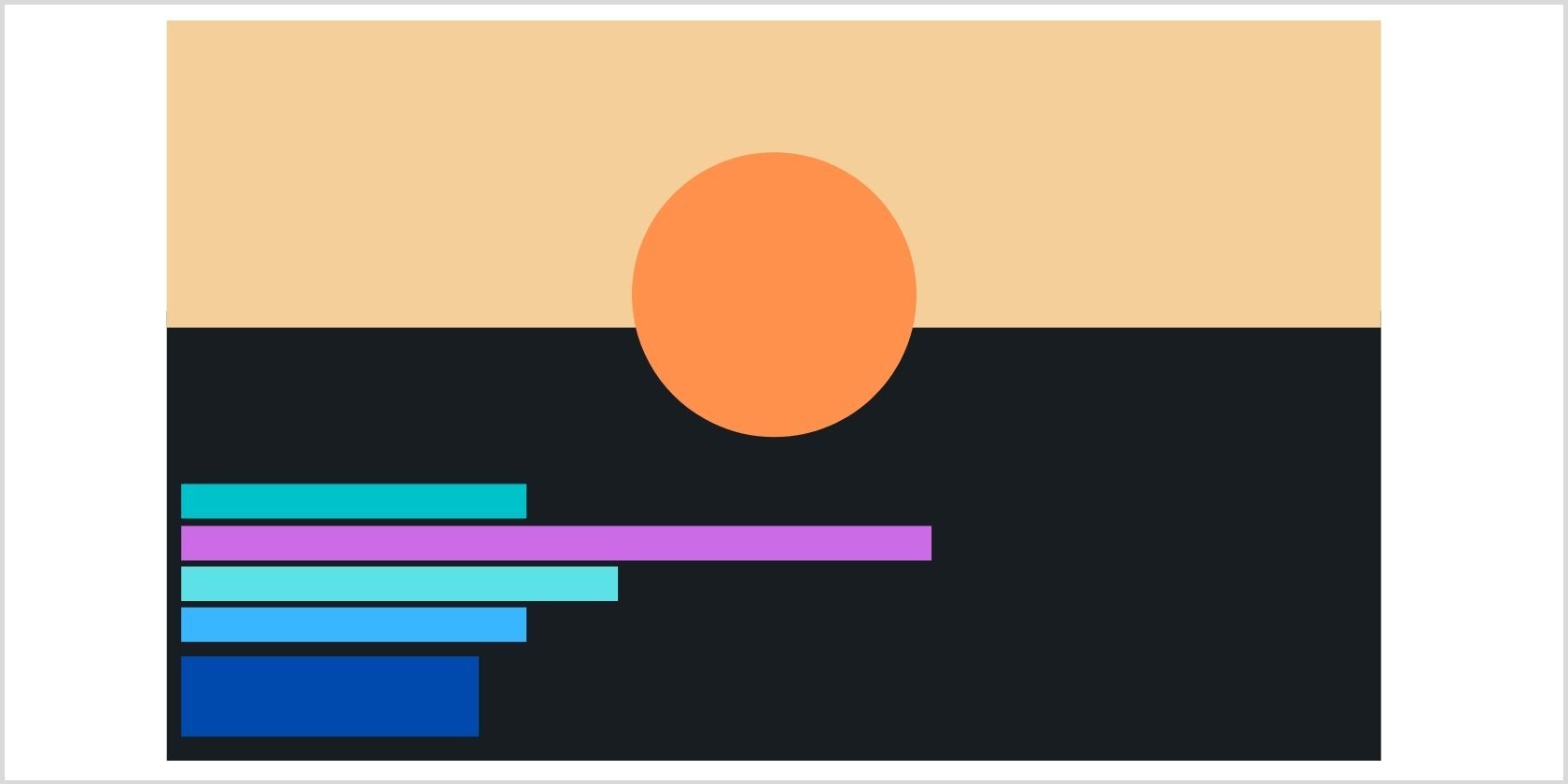 Макет веб-страницы с элементами профиля