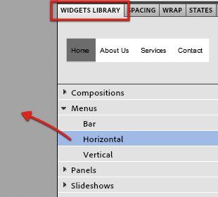 Вставка и настройка меню через виджеты