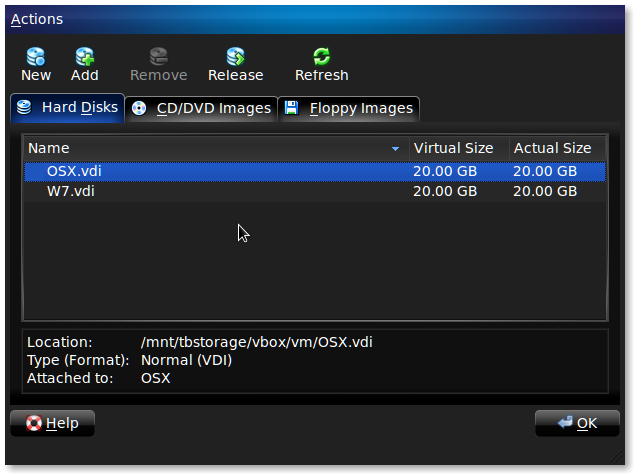Освободить медиа в VirtualBox