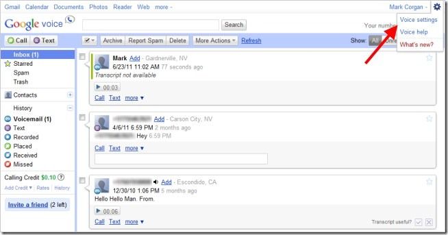 Call Widget Google Voice per il tuo sito