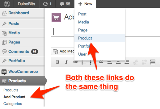 Экран редактирования товара в WooCommerce