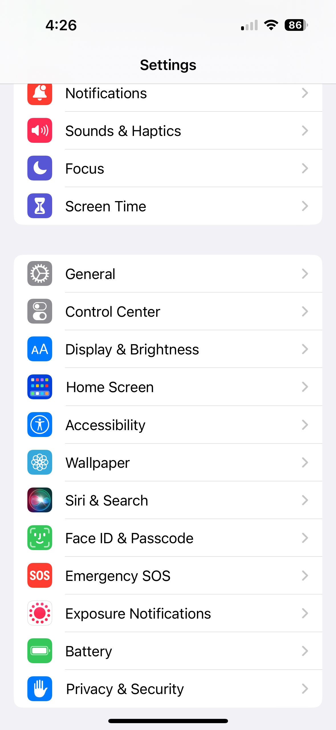 Настройки специальных возможностей на iPhone