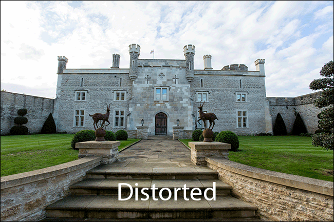 пример бочкообразного искажения от широкого угла