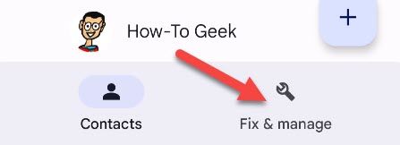 Переключитесь на вкладку Fix & Manage.