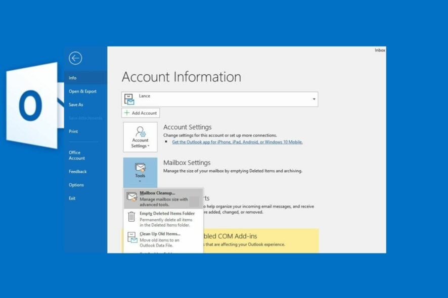 Как уменьшить размер PST‑файла в Outlook