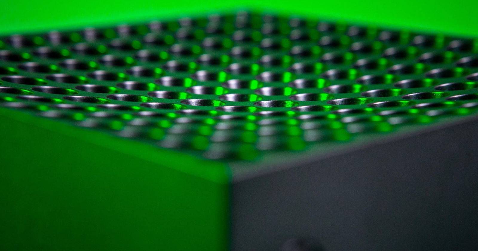 Крупный план вентиля Xbox Series X