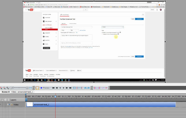Процесс редактирования скринкаста в видеоредакторе