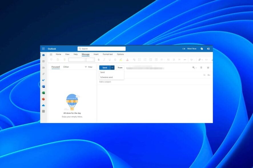 Отложенная отправка писем в Outlook