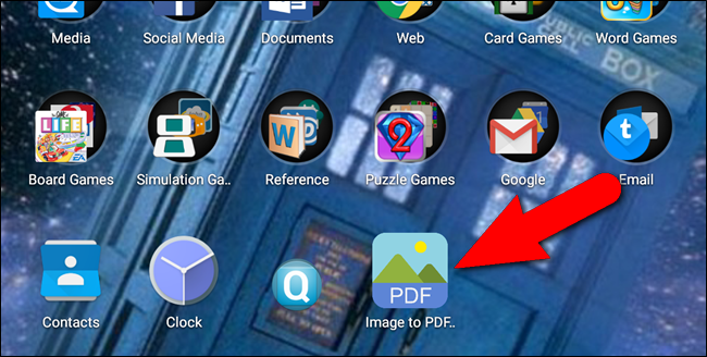 Запуск приложения Image to PDF Converter