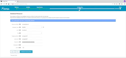 Генерация токена и создание базы данных для Icinga Web 2