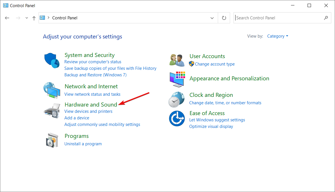 Раздел Оборудование и звук