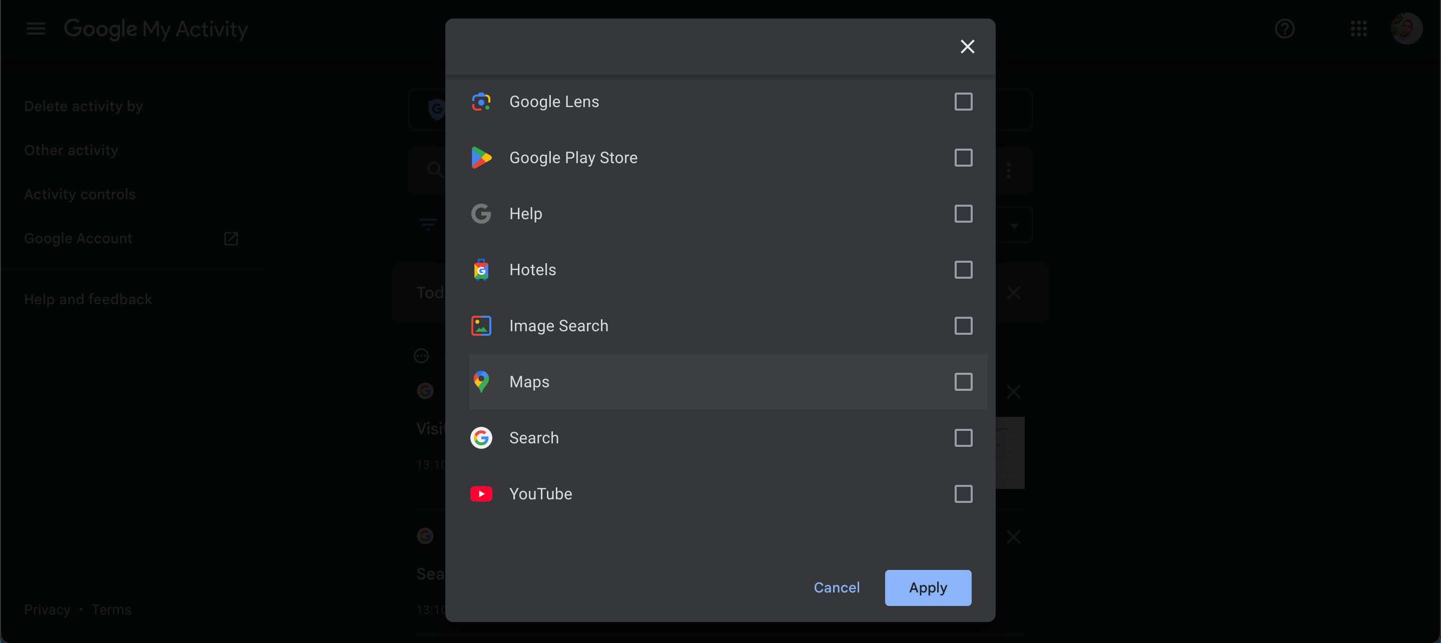 Службы и платформы Google