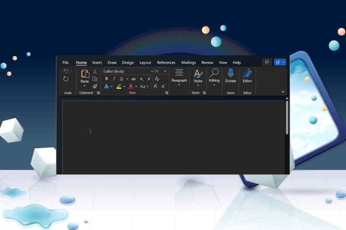 Как включить тёмную тему в Microsoft Word