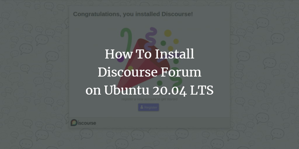 Установка Discourse на Ubuntu 20.04 с Docker