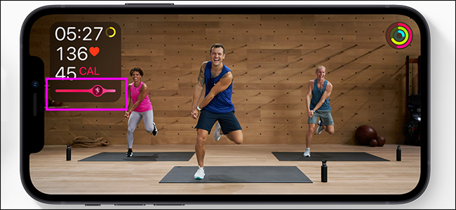 Отключить Burn Bar в Apple Fitness+