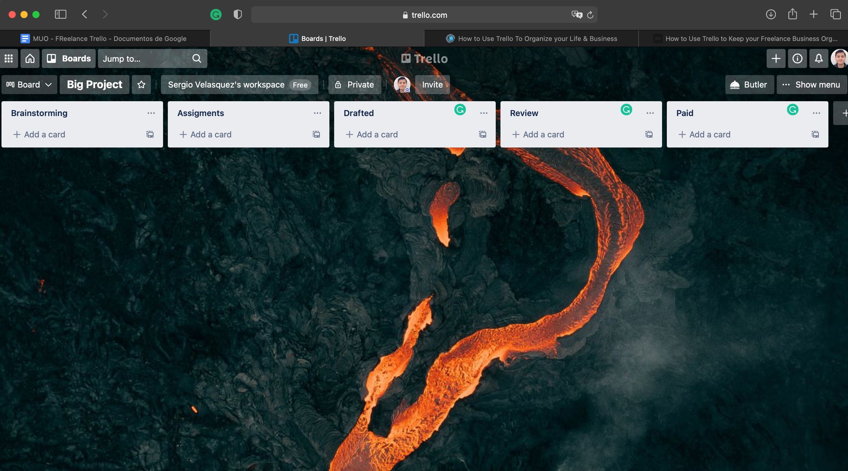 Добавление списка на доску Trello с кнопкой 'Add a List'