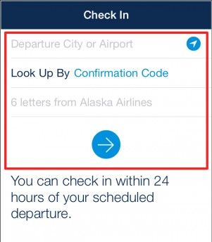 Список предстоящих рейсов в приложении