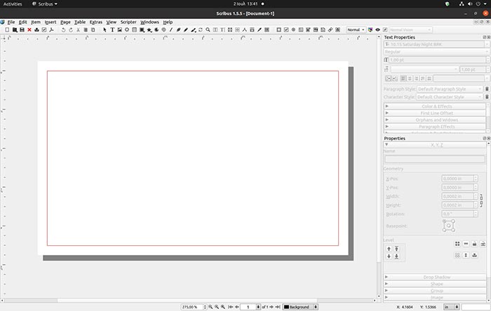 Make Business Card With Scribus Zoom In