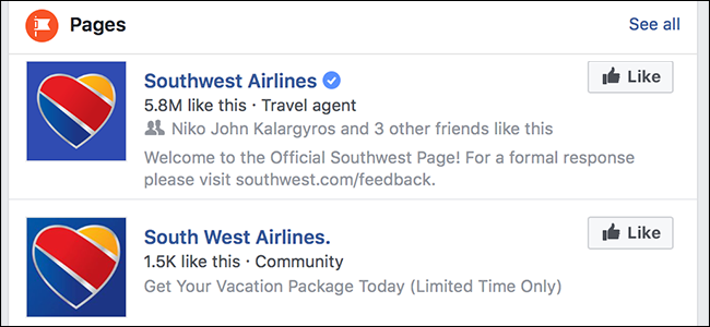 Как распознать поддельную страницу Facebook