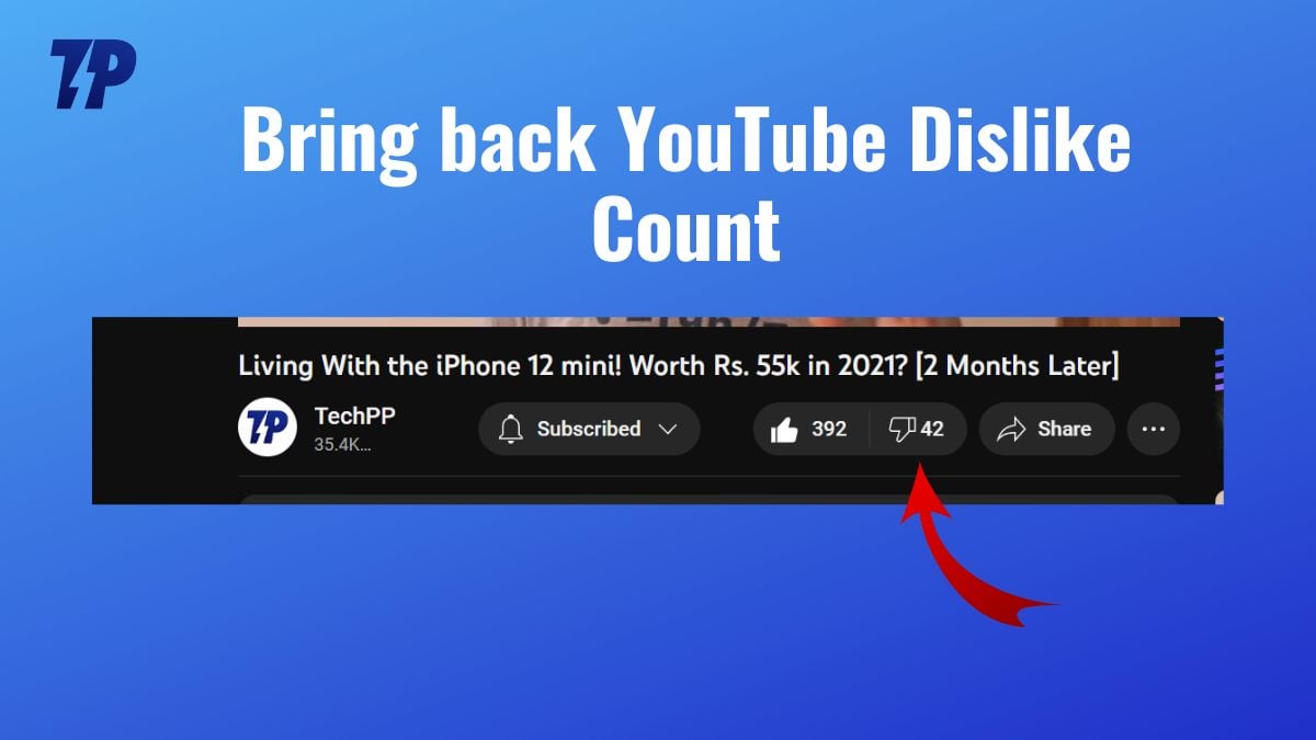 Как вернуть счётчик Dislike на YouTube