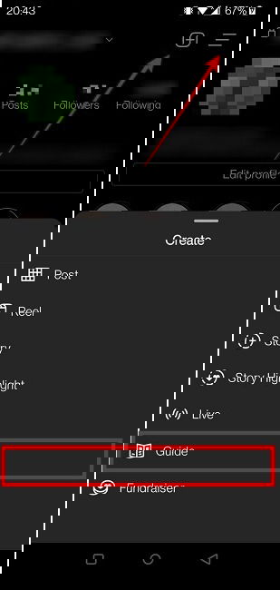 Create Guide Instagram New