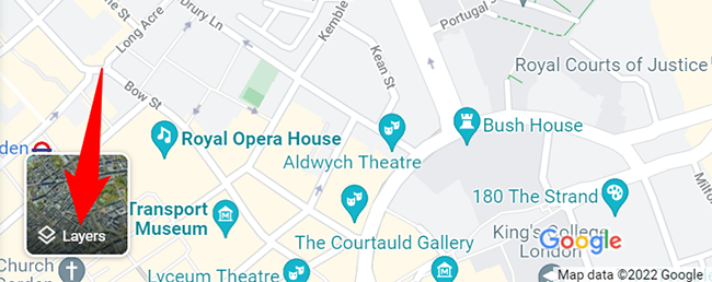 Наведите на «Слои» внизу.