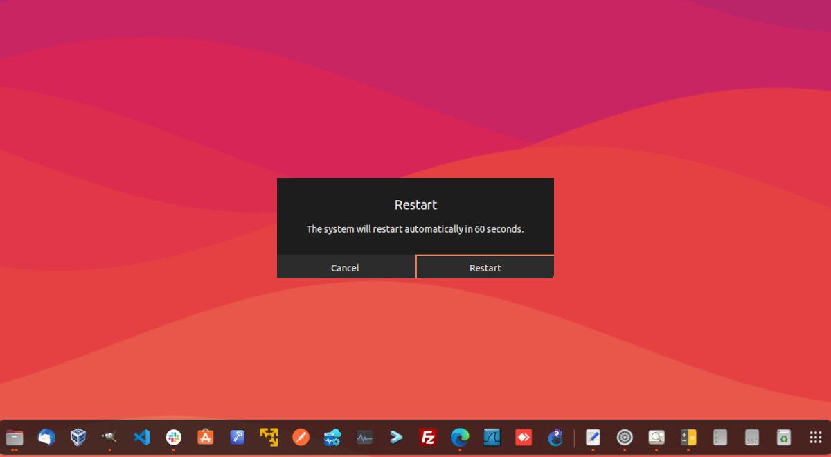 перезагрузка Ubuntu для улучшения производительности