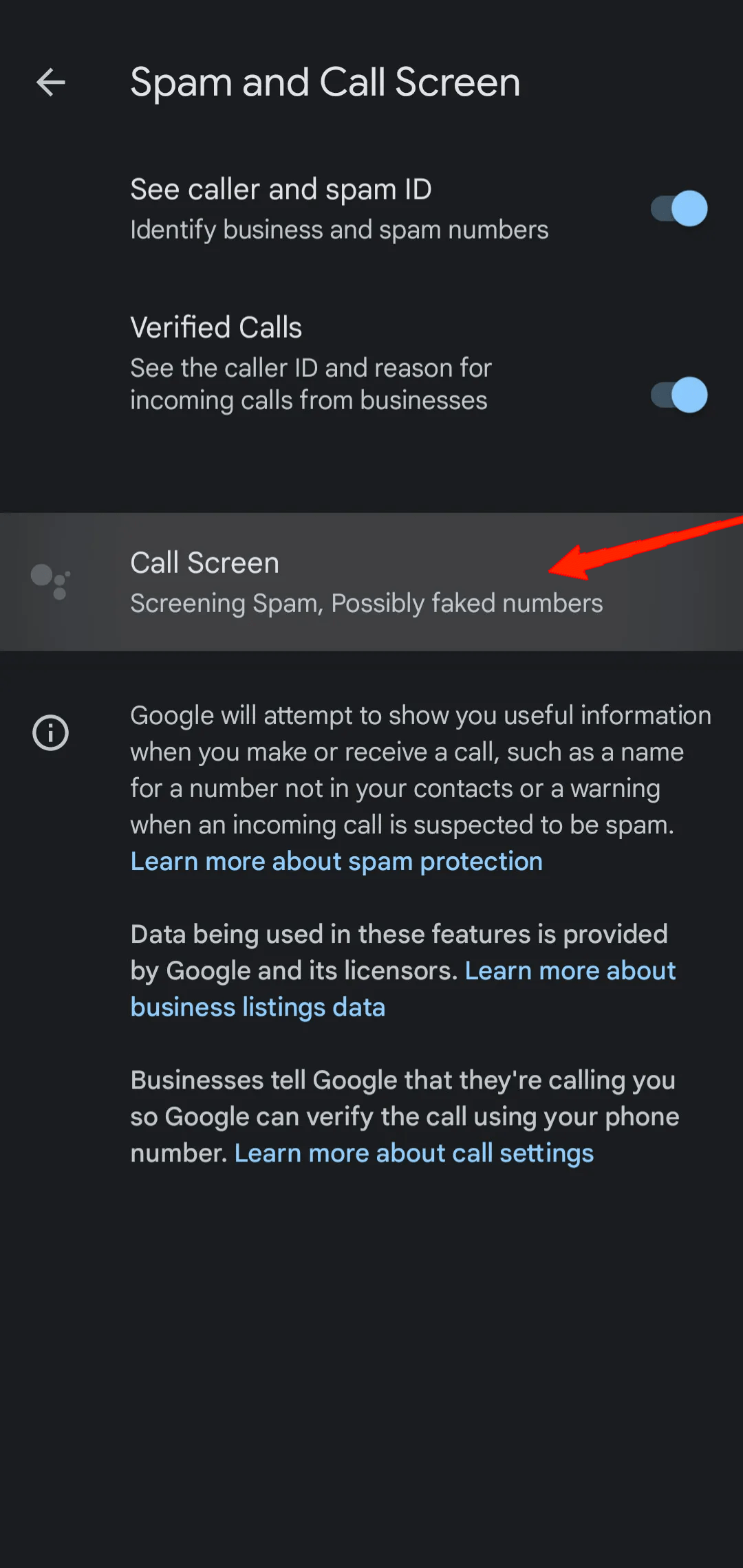turn off the toggle