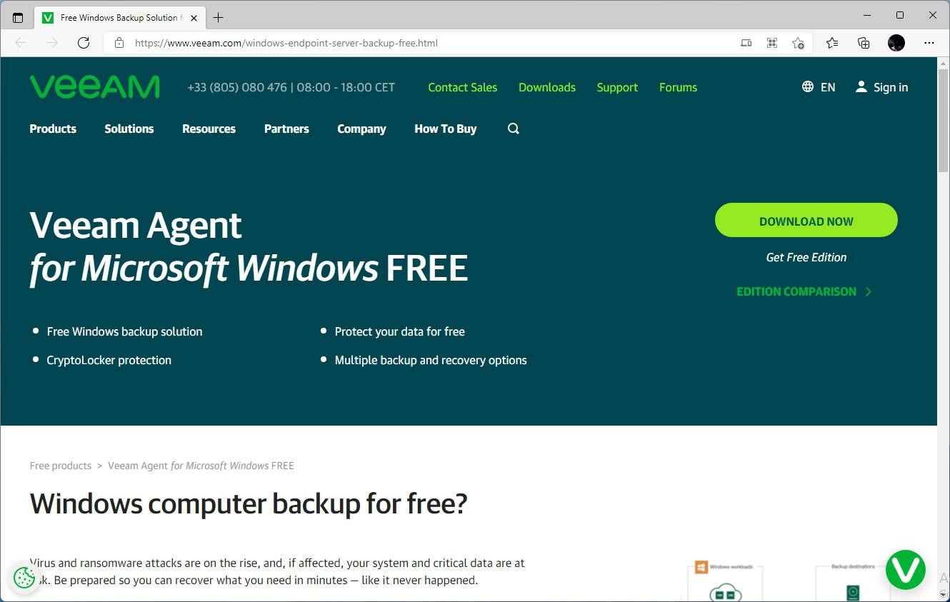 Veeam Agent Site Download