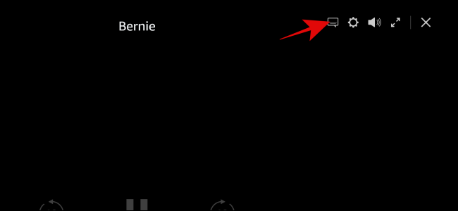 Иконка субтитров в плеере Prime Video