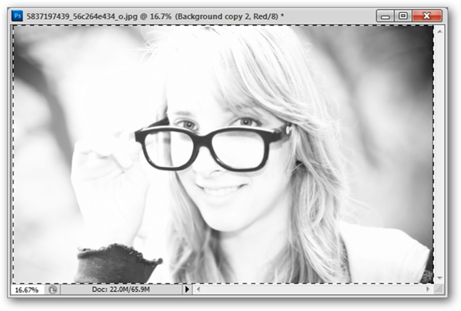 Инструмент Перемещение в действии