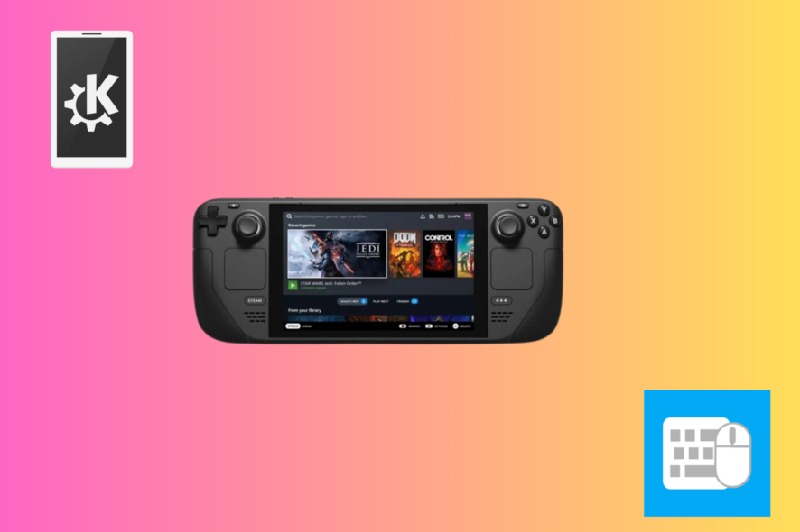 Телефон как клавиатура для Steam Deck