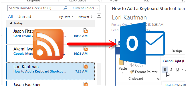 Добавить RSS в Outlook 2013 — пошагово