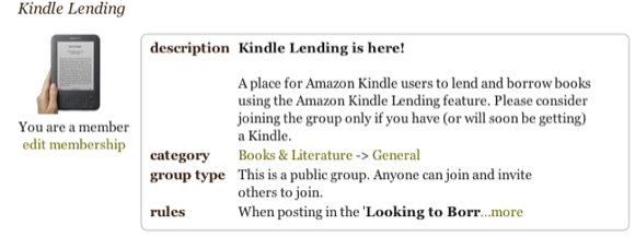 Пример списка книг для обмена в сообществе читателей