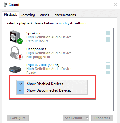 Параметры звука в Windows: выбор воспроизведения